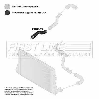 FIRST LINE FIRST LINE (FTH1629) Charge Air Hose 
