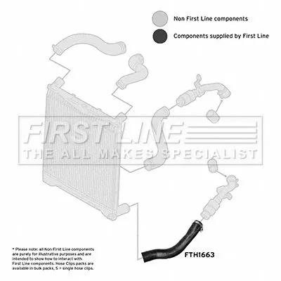 FIRST LINE FIRST LINE (FTH1663) Charge Air Hose 
