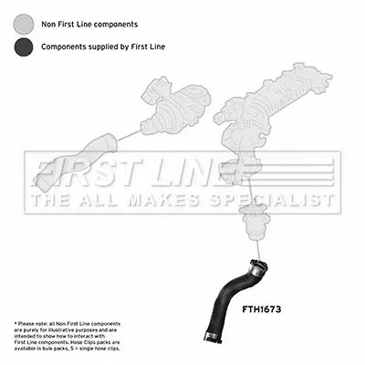 FIRST LINE FIRST LINE (FTH1673) Charge Air Hose 