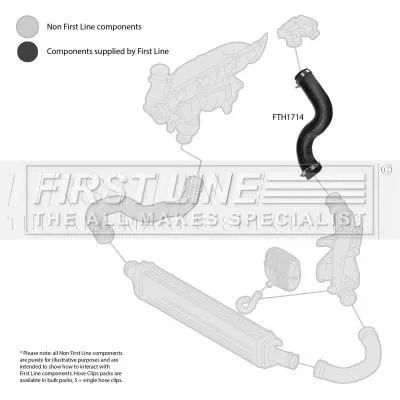 FIRST LINE FIRST LINE (FTH1714) Charge Air Hose 