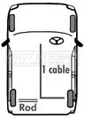FIRST LINE FIRST LINE (FKB1140) Cable Pull, parking brake 