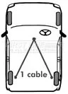 FIRST LINE FIRST LINE (FKB1147) Cable Pull, parking brake 