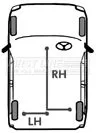 FIRST LINE FIRST LINE (FKB1202) Cable Pull, parking brake 
