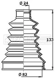 FIRST LINE FIRST LINE FCB2226R  FIRST LINE Drive Shaft Cv Boot Kit 