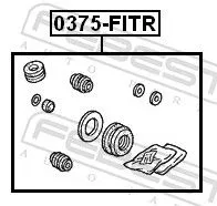 FEBEST FEBEST (0375-FITR) Repair Kit, brake caliper 