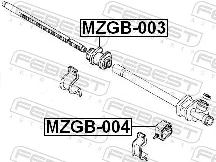 FEBEST FEBEST (MZGB-004) Mounting, steering gear 