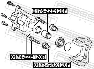 FEBEST FEBEST (0174-ZZE120R) Guide Bolt, brake caliper 