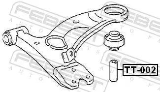 FEBEST FEBEST (TT-002) Sleeve, control arm mounting 