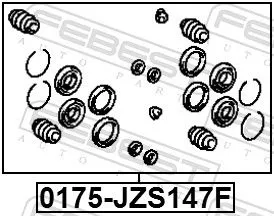 FEBEST FEBEST 0175-JZS147F Repair Kit, brake caliper 