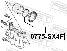 FEBEST FEBEST 0775-SX4F Repair Kit, brake caliper 