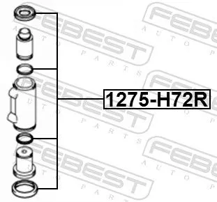 FEBEST FEBEST (1275-H72R) Repair Kit, wheel brake cylinder 