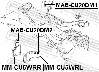 FEBEST FEBEST (MAB-CU20DM1) Mounting, differential 