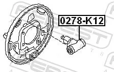 FEBEST FEBEST (0278-K12) Wheel Brake Cylinder 