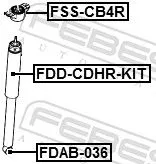 FEBEST FEBEST (FDAB-036) Bush, shock absorber 