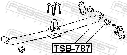 FEBEST FEBEST (TSB-787) Bushing, leaf spring 
