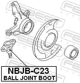 FEBEST FEBEST NBJB-C23 Repair kit, supporting/ball joint 