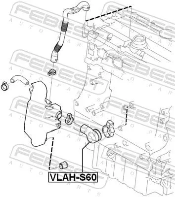 FEBEST FEBEST VLAH-S60 Hose, crankcase ventilation 