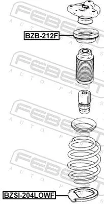 FEBEST FEBEST BZB-212F Rolling Bearing, suspension strut support mount 
