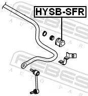 FEBEST FEBEST HYSB-SFR Mounting, stabiliser bar 