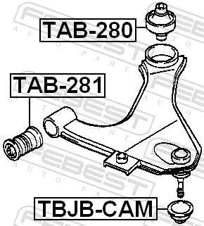 FEBEST FEBEST TBJB-CAM Repair kit, supporting/ball joint 