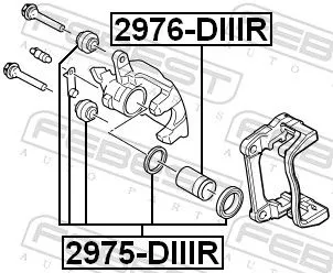 FEBEST FEBEST (2975-DIIIR) Repair Kit, brake caliper 
