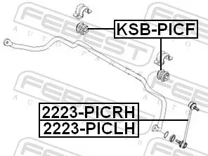 FEBEST FEBEST KSB-PICF Mounting, stabiliser bar 