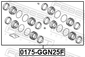 FEBEST FEBEST 0175-GGN25F Repair Kit, brake caliper 