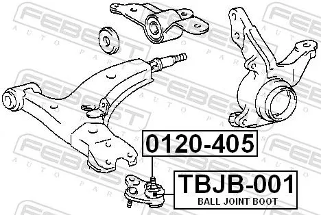 FEBEST FEBEST (TBJB-001) Repair kit, supporting/ball joint 