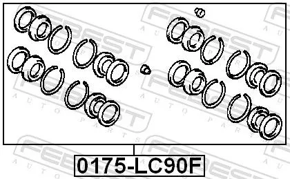 FEBEST FEBEST 0175-LC90F Repair Kit, brake caliper 