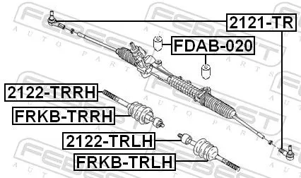 FEBEST FEBEST (FDAB-020) Mounting, steering gear 