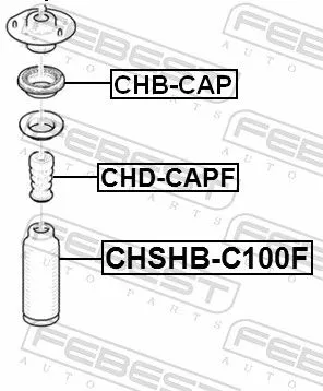 FEBEST FEBEST CHD-CAPF Rubber Buffer, suspension 