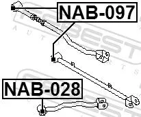 FEBEST FEBEST (NAB-097) Mounting, control/trailing arm 