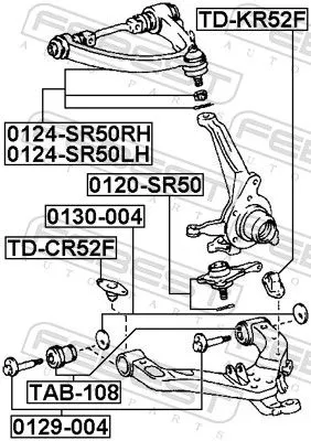 FEBEST FEBEST TD-CR52F Rubber Buffer, suspension 
