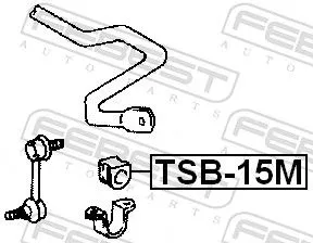 FEBEST FEBEST TSB-15M Mounting, stabiliser bar 