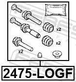 FEBEST FEBEST (2475-LOGF) Guide Sleeve Kit, brake caliper 