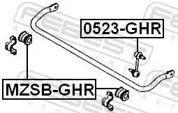 FEBEST FEBEST MZSB-GHR Mounting, stabiliser bar 