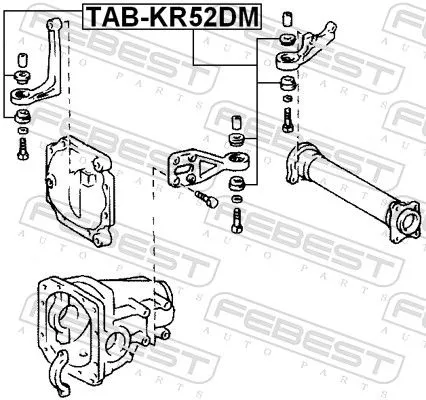 FEBEST FEBEST (TAB-KR52DM) Mounting, differential 