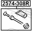 FEBEST FEBEST (2574-308R) Guide Bolt, brake caliper 