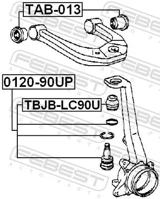 FEBEST FEBEST TBJB-LC90U Repair kit, supporting/ball joint 