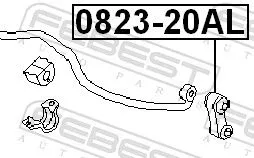FEBEST FEBEST 0823-20AL FEBEST 0823-20AL Antiroll Bar Stabiliser Drop Link 