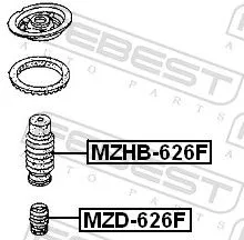 FEBEST FEBEST MZD-626F Rubber Buffer, suspension 