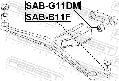 FEBEST FEBEST (SAB-G11DM) Mounting, differential 