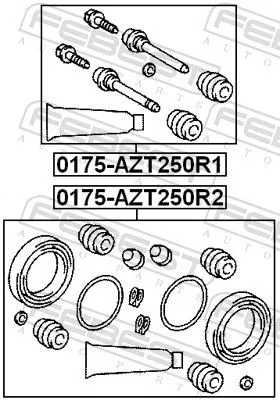 FEBEST FEBEST (0175-AZT250R2) Repair Kit, brake caliper 