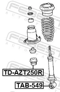 FEBEST FEBEST TD-AZT250R Rubber Buffer, suspension 