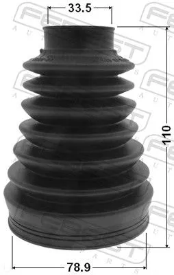 FEBEST FEBEST 2915P-RRIIIR Inner FEBEST Drive Shaft Cv Boot Kit 