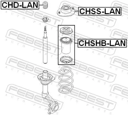 FEBEST FEBEST CHD-LAN Rubber Buffer, suspension 