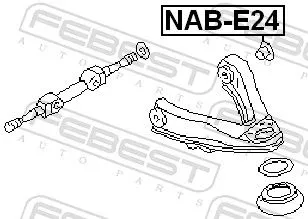 FEBEST FEBEST (NAB-E24) Mounting, control/trailing arm 