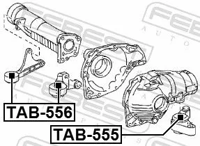 FEBEST FEBEST (TAB-555) Mounting, differential 