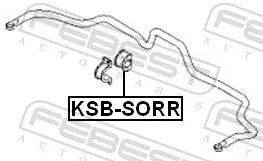 FEBEST FEBEST KSB-SORR Mounting, stabiliser bar 