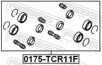 FEBEST FEBEST (0175-TCR11F) Repair Kit, brake caliper 